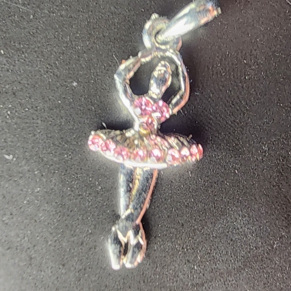 BALLERINA PINK RHINESTONE CHARM - Picture 2 of 4